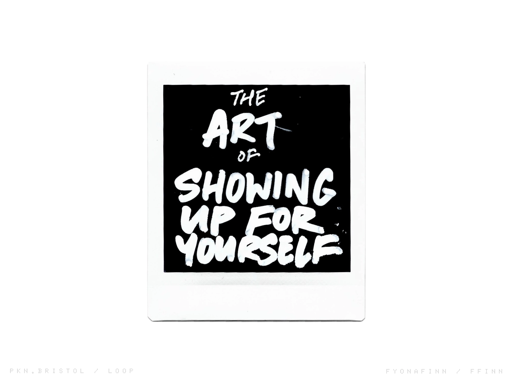 A slide from The Art of Showing Up For Yourself